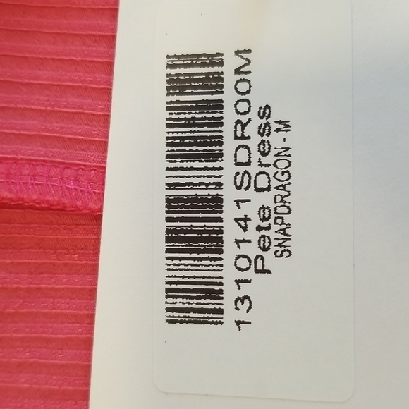 💕REFORMATION💕 Pete Dress ~ Snapdragon Pink Ribbed Medium M NWT - Picture 13 of 14